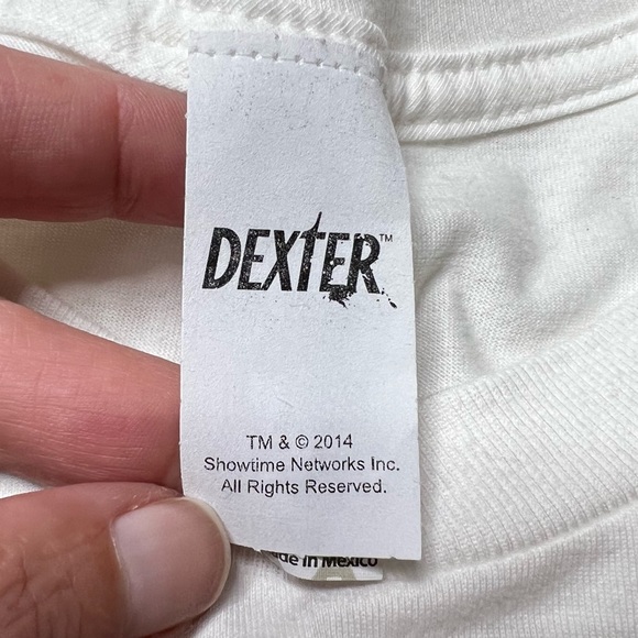 NWOT Alstyle Dexter Blood Never Lies Graphic T-Shirt White/Red Men’s Sz L - Picture 4 of 8